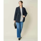 【洗える/イージーケア/ストレッチ】ダブルクロスダブルブレストジャケット | a.v.v【WOMEN】 | 詳細画像13 