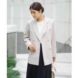 【洗える/イージーケア/ストレッチ】ダブルクロスダブルブレストジャケット | a.v.v【WOMEN】 | 詳細画像20 