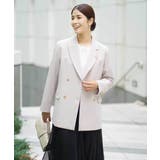 【洗える/イージーケア/ストレッチ】ダブルクロスダブルブレストジャケット | a.v.v【WOMEN】 | 詳細画像22 