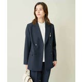 【洗える/イージーケア/ストレッチ】ダブルクロスダブルブレストジャケット | a.v.v【WOMEN】 | 詳細画像3 