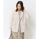 【洗える/イージーケア/ストレッチ】ダブルクロスダブルブレストジャケット | a.v.v【WOMEN】 | 詳細画像34 