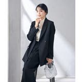 【洗える/イージーケア/ストレッチ】ダブルクロスダブルブレストジャケット | a.v.v【WOMEN】 | 詳細画像38 