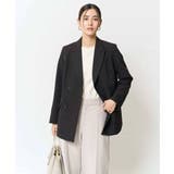 【洗える/イージーケア/ストレッチ】ダブルクロスダブルブレストジャケット | a.v.v【WOMEN】 | 詳細画像43 