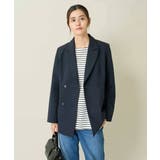 【洗える/イージーケア/ストレッチ】ダブルクロスダブルブレストジャケット | a.v.v【WOMEN】 | 詳細画像9 