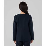 【洗える ストレッチ セットアップ対応】ダブルクロスVネックノーカラージャケット | a.v.v【WOMEN】 | 詳細画像20 