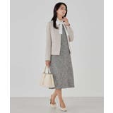 【洗える/ストレッチ/セットアップ対応】ダブルクロスキーネックジャケット | a.v.v【WOMEN】 | 詳細画像14