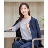【洗える/ストレッチ/セットアップ対応】ダブルクロスキーネックジャケット | a.v.v【WOMEN】 | 詳細画像15