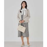 【洗える/ストレッチ/セットアップ対応】ダブルクロスキーネックジャケット | a.v.v【WOMEN】 | 詳細画像16