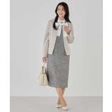 【洗える/ストレッチ/セットアップ対応】ダブルクロスキーネックジャケット | a.v.v【WOMEN】 | 詳細画像18