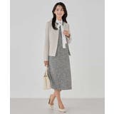 【洗える/ストレッチ/セットアップ対応】ダブルクロスキーネックジャケット | a.v.v【WOMEN】 | 詳細画像21