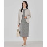 【洗える/ストレッチ/セットアップ対応】ダブルクロスキーネックジャケット | a.v.v【WOMEN】 | 詳細画像23