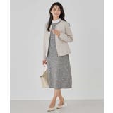 【洗える/ストレッチ/セットアップ対応】ダブルクロスキーネックジャケット | a.v.v【WOMEN】 | 詳細画像24