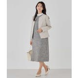 【洗える/ストレッチ/セットアップ対応】ダブルクロスキーネックジャケット | a.v.v【WOMEN】 | 詳細画像25