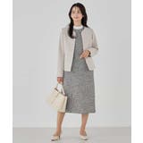 【洗える/ストレッチ/セットアップ対応】ダブルクロスキーネックジャケット | a.v.v【WOMEN】 | 詳細画像26