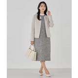 【洗える/ストレッチ/セットアップ対応】ダブルクロスキーネックジャケット | a.v.v【WOMEN】 | 詳細画像27