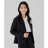 【洗える/ストレッチ/セットアップ対応】ダブルクロスキーネックジャケット | a.v.v【WOMEN】 | 詳細画像29