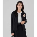 【洗える/ストレッチ/セットアップ対応】ダブルクロスキーネックジャケット | a.v.v【WOMEN】 | 詳細画像35