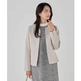 【洗える/ストレッチ/セットアップ対応】ダブルクロスキーネックジャケット | a.v.v【WOMEN】 | 詳細画像37 