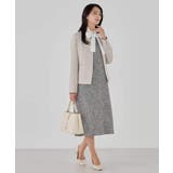 【洗える/ストレッチ/セットアップ対応】ダブルクロスキーネックジャケット | a.v.v【WOMEN】 | 詳細画像39 