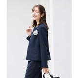 【洗える/ストレッチ/セットアップ対応】ダブルクロスキーネックジャケット | a.v.v【WOMEN】 | 詳細画像4