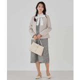 【洗える/ストレッチ/セットアップ対応】ダブルクロスキーネックジャケット | a.v.v【WOMEN】 | 詳細画像41 