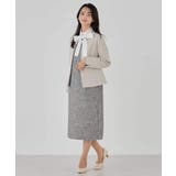 【洗える/ストレッチ/セットアップ対応】ダブルクロスキーネックジャケット | a.v.v【WOMEN】 | 詳細画像44 