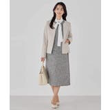 【洗える/ストレッチ/セットアップ対応】ダブルクロスキーネックジャケット | a.v.v【WOMEN】 | 詳細画像45 