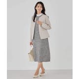 【洗える/ストレッチ/セットアップ対応】ダブルクロスキーネックジャケット | a.v.v【WOMEN】 | 詳細画像49 