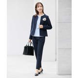 【洗える/ストレッチ/セットアップ対応】ダブルクロスキーネックジャケット | a.v.v【WOMEN】 | 詳細画像5