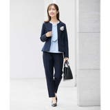 【洗える/ストレッチ/セットアップ対応】ダブルクロスキーネックジャケット | a.v.v【WOMEN】 | 詳細画像6