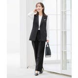 【洗える/ストレッチ/セットアップ対応】ダブルクロステーラードジレ | a.v.v【WOMEN】 | 詳細画像37 