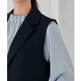 【洗える/ストレッチ/セットアップ対応】ダブルクロステーラードジレ | a.v.v【WOMEN】 | 詳細画像44 