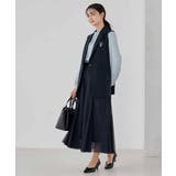 【洗える/ストレッチ/セットアップ対応】ダブルクロステーラードジレ | a.v.v【WOMEN】 | 詳細画像7 