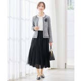 【ストレッチ】ツイードノーカラージャケット | a.v.v【WOMEN】 | 詳細画像9 