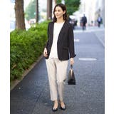 【洗える/イージーケア】ダブルクロスノーカラージャケット | a.v.v【WOMEN】 | 詳細画像10