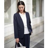 【洗える/イージーケア】ダブルクロスノーカラージャケット | a.v.v【WOMEN】 | 詳細画像13