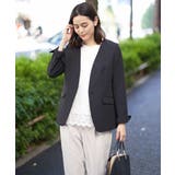 【洗える/イージーケア】ダブルクロスノーカラージャケット | a.v.v【WOMEN】 | 詳細画像2