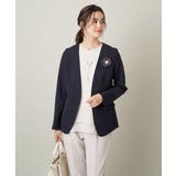 【洗える/イージーケア】ダブルクロスノーカラージャケット | a.v.v【WOMEN】 | 詳細画像20