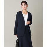 【洗える/イージーケア】ダブルクロスノーカラージャケット | a.v.v【WOMEN】 | 詳細画像23