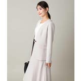 【洗える/イージーケア】ダブルクロスノーカラージャケット | a.v.v【WOMEN】 | 詳細画像30