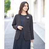 【洗える/イージーケア】ダブルクロスノーカラージャケット | a.v.v【WOMEN】 | 詳細画像4