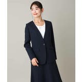 【洗える/イージーケア】ダブルクロスノーカラージャケット | a.v.v【WOMEN】 | 詳細画像51