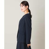 【洗える/イージーケア】ダブルクロスノーカラージャケット | a.v.v【WOMEN】 | 詳細画像52