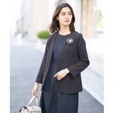 【洗える/イージーケア】ダブルクロスノーカラージャケット | a.v.v【WOMEN】 | 詳細画像6