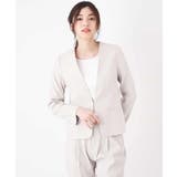 【セットアップ対応】イタリアファブリック麻混Vネックジャケット | a.v.v【WOMEN】 | 詳細画像9