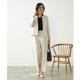 【洗える/ストレッチ/UVカット】麻調ストレッチキーネックジャケット | a.v.v【WOMEN】 | 詳細画像14