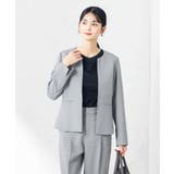 【洗える/ストレッチ/UVカット】麻調ストレッチキーネックジャケット | a.v.v【WOMEN】 | 詳細画像19