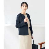 【洗える/ストレッチ/UVカット】麻調ストレッチキーネックジャケット | a.v.v【WOMEN】 | 詳細画像2