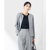 【洗える/ストレッチ/UVカット】麻調ストレッチキーネックジャケット | a.v.v【WOMEN】 | 詳細画像21