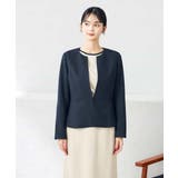 【洗える/ストレッチ/UVカット】麻調ストレッチキーネックジャケット | a.v.v【WOMEN】 | 詳細画像29